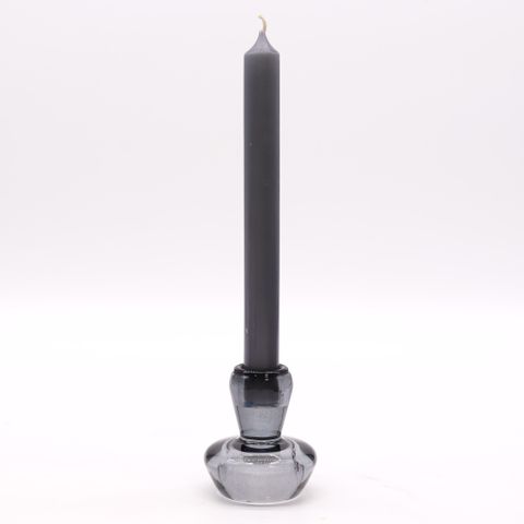 Midnight Grey Mushroom Flip Dinner Candle / Tealight Holder
