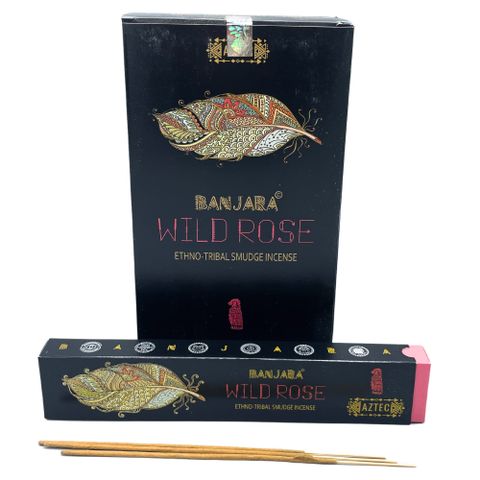 Banjara Tribal Smudge Incense-  Wild Rose