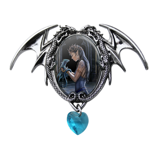 Water Dragon Cameo Pendant Necklace — Anne Stokes Enchanted Cameos