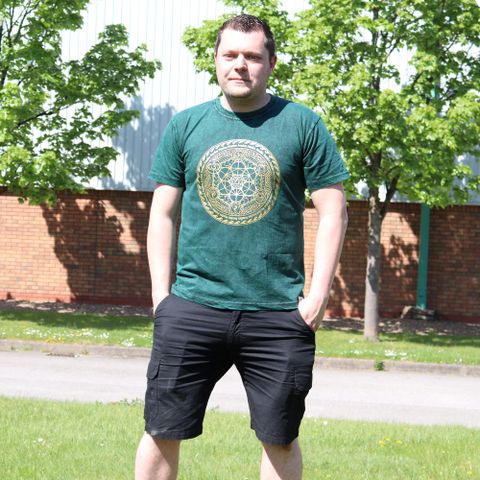 Stone Washed T-Shirt - Chakra - Green XLarge