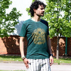 Hamsa Stone Washed T-Shirt - Green - Medium