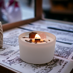 Sacral Chakra Crystal Candle