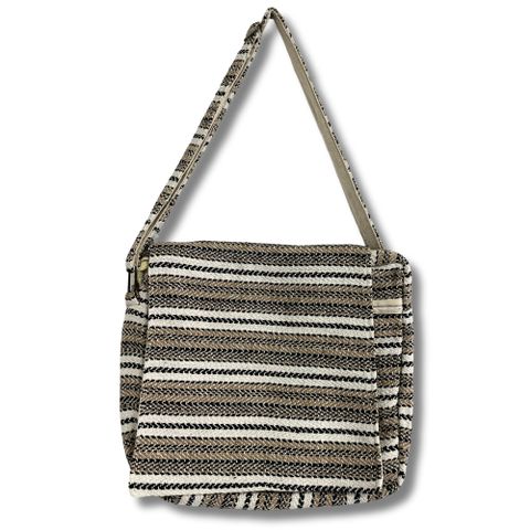 Soft Cream & Grey Soft Banjar Laptop Bag
