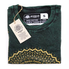 Mandala Stone Washed T-Shirt - Green - Small
