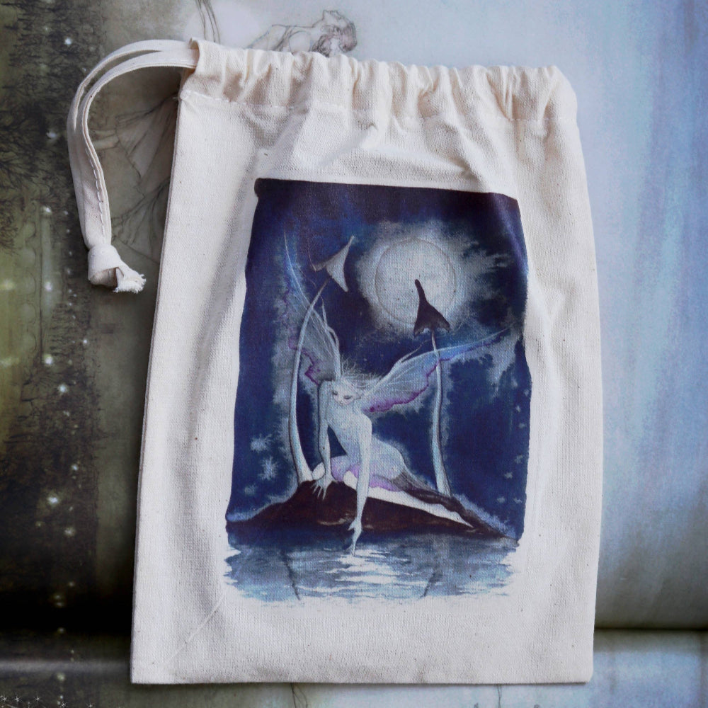 Moonlight Wish Tarot & Crystal Pouch by FreeRangeFaeries