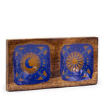 Sun & Moon Hop Hare Enamelled Double Trinket Tray