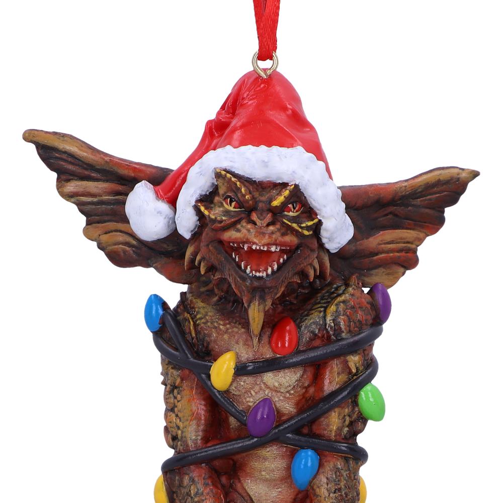 Gremlins Mohawk in Fairy Lights Hanging Christmas Ornament