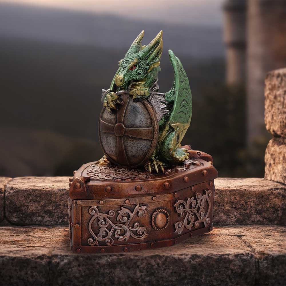 Hoard Protector Green Dragon Trinket Box