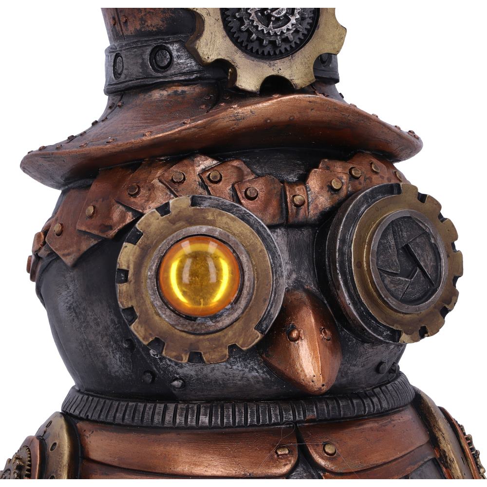 Hootle Steampunk Owl with Top Hat Figurine