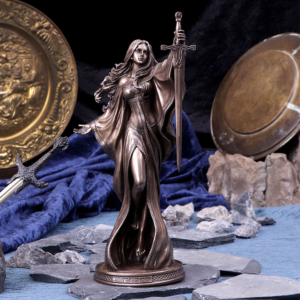 Lady of the Lake Bronze-Finish Figurine by James Ryman | 24cm