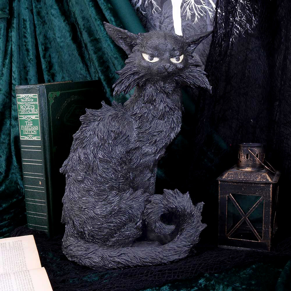 Salem Black Cat Witch’s Familiar Figurine