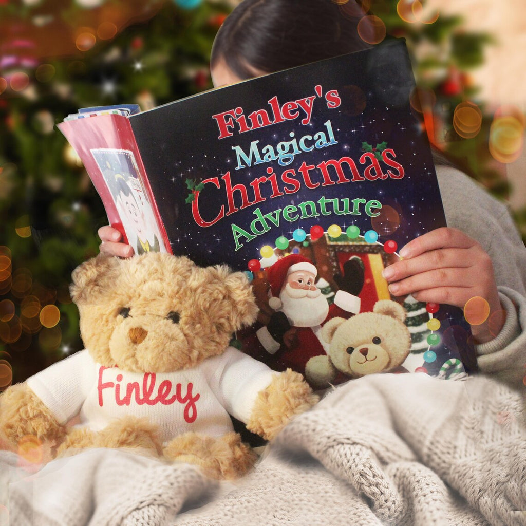 Magical Christmas Adventure Book & Teddy Bear | Personalised