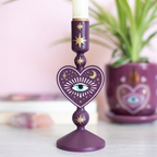 Sacred Sight Heart Taper Candle Holder