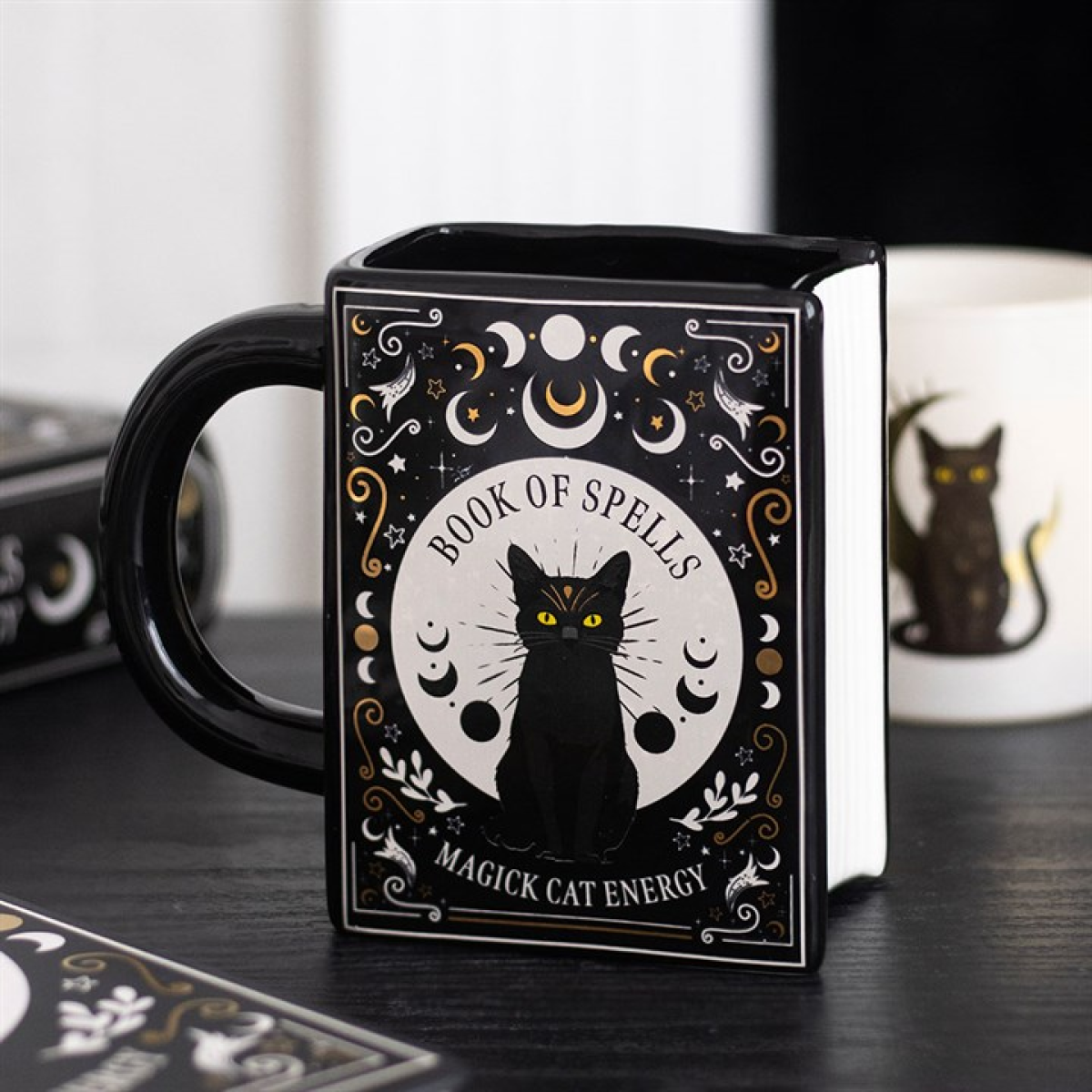 The Spell Book Mug — Black Cat Magick