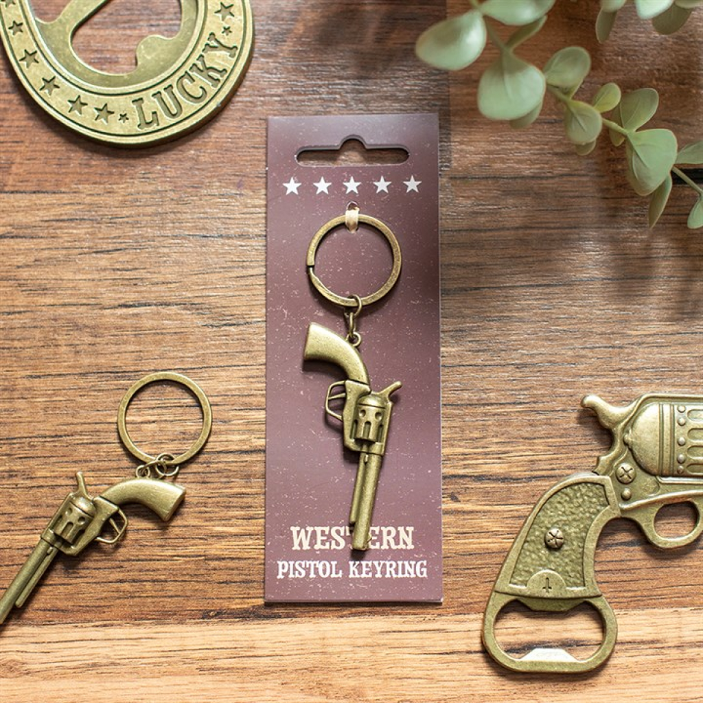 Western Pistol Keyring