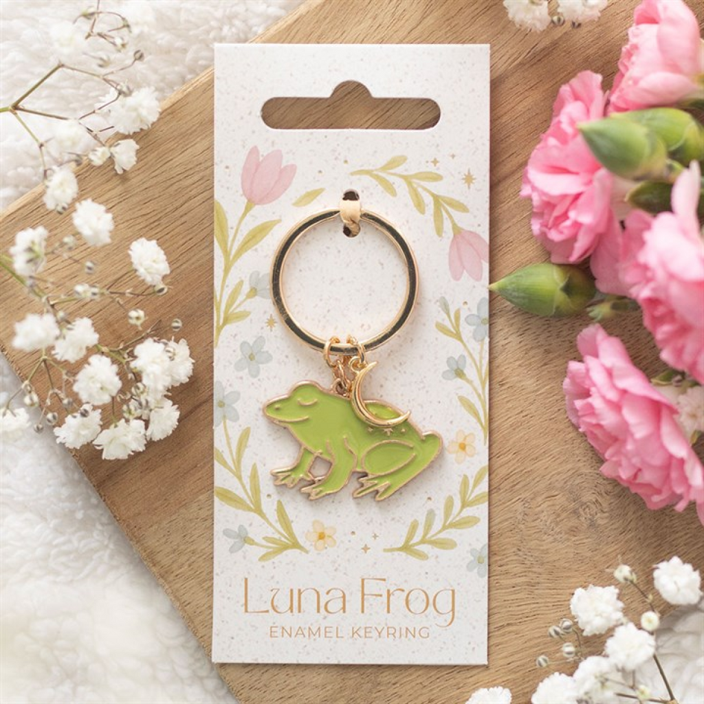 The Luna Frog Enamel Keyring
