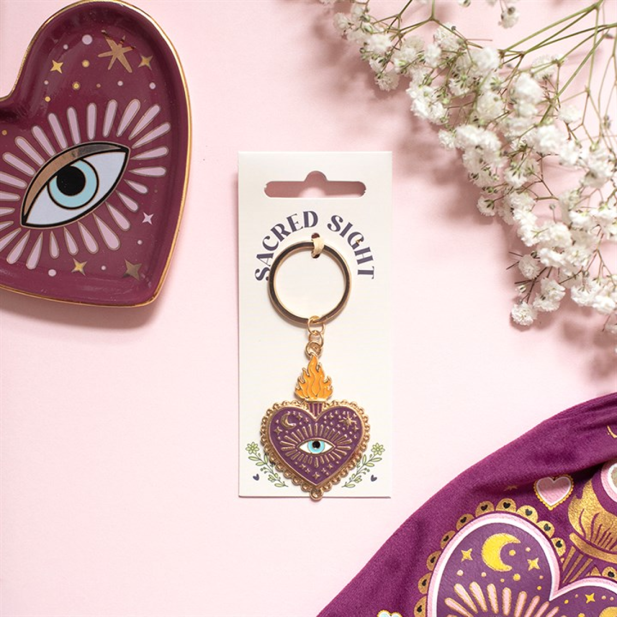 Sacred Sight Heart Keyring
