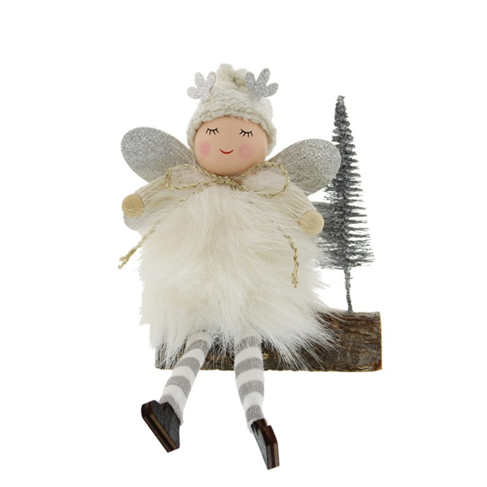 White Fairy Ornament 13cm