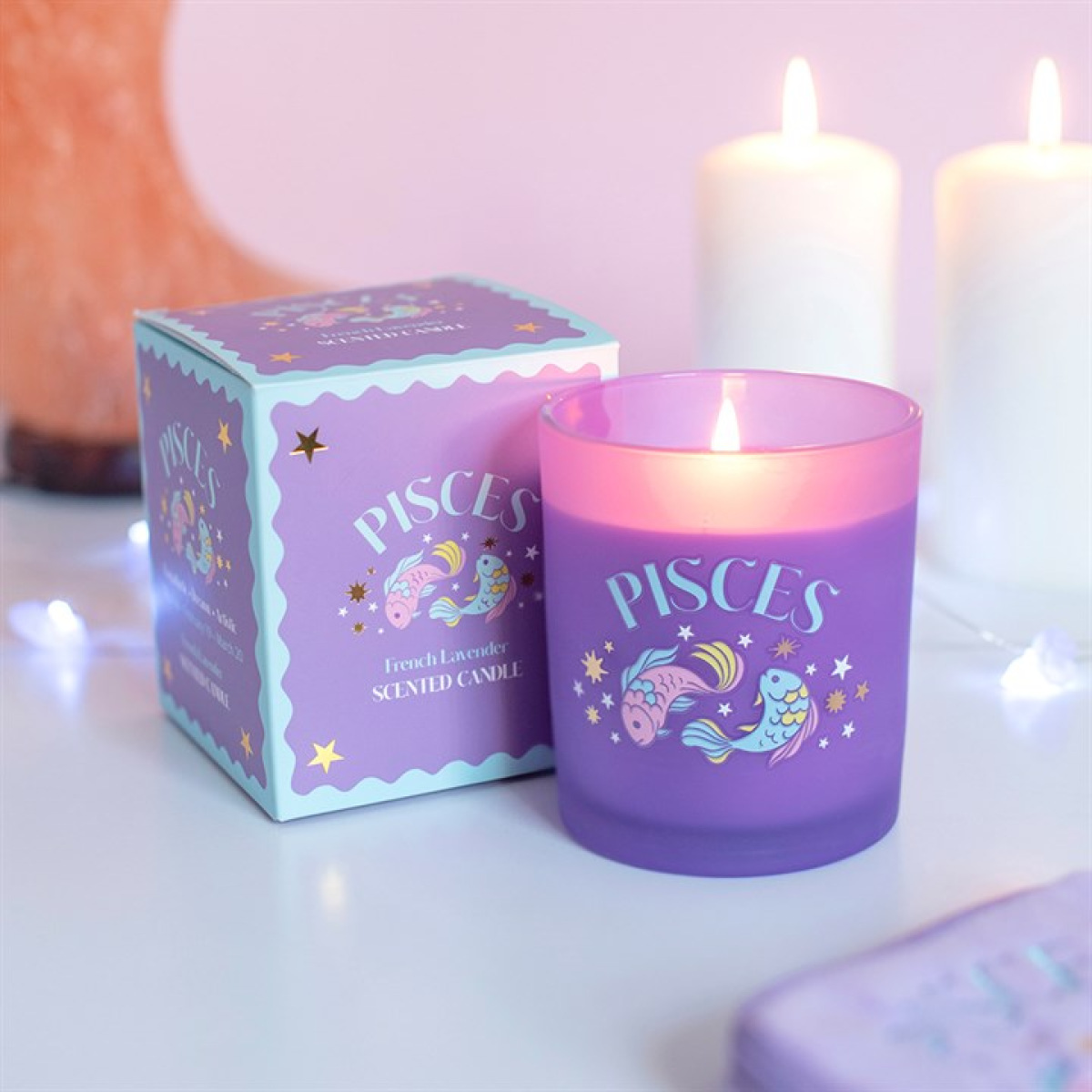 Pisces French Lavender Candle - Zodiac Zest
