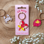 Zodiac Zest Gemini Keyring