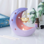 Purple Pastel Crescent Moon Hanging Oil Burner