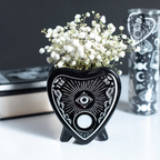 Black Planchette Flower Vase