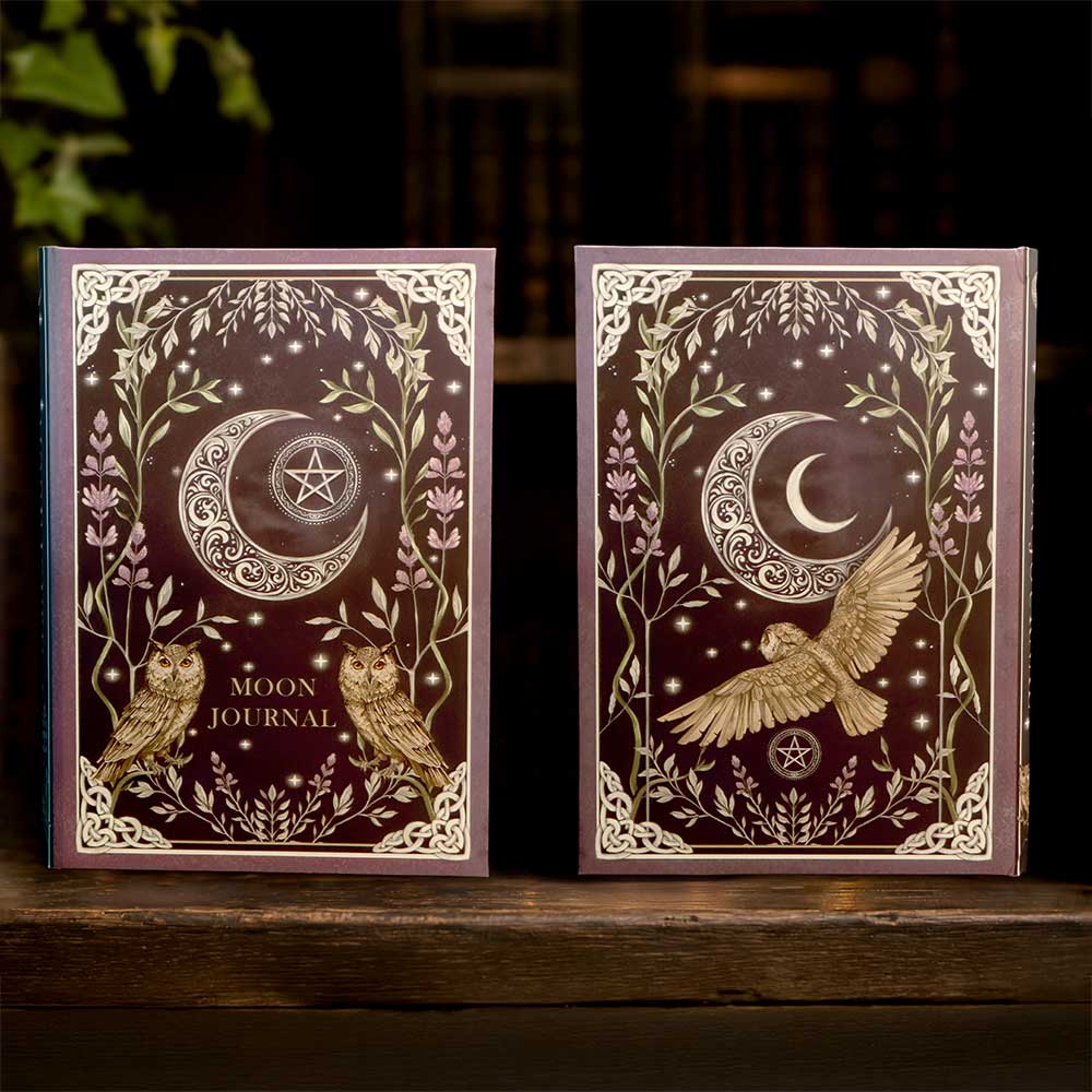 Moon & Owl Blank Journal | 18cm