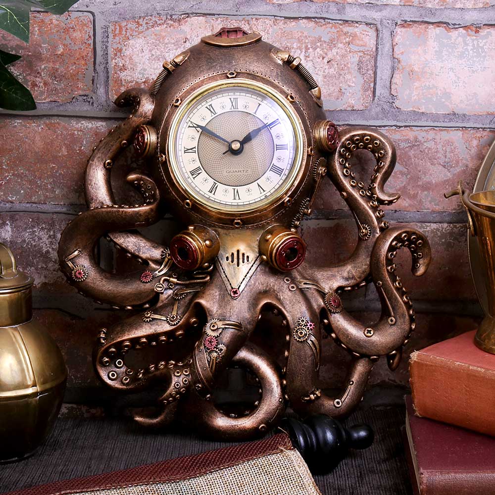 Octoclock Steampunk Octopus Wall Clock