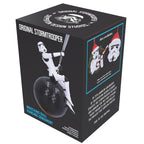 Box packaging for a 'Wrecking Ball Hanging Ornament' featuring a stormtrooper design.