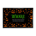 Halloween Beware Indoor Doormat | Personalised