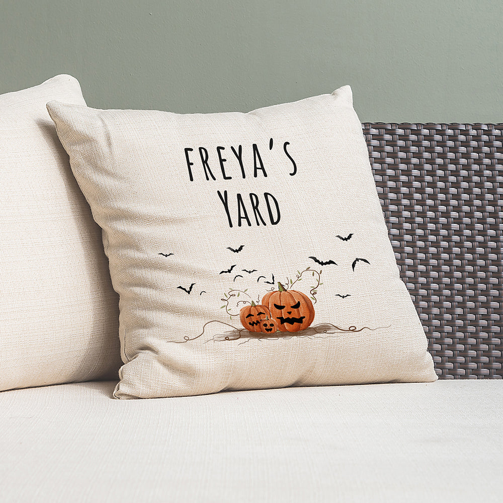 Eleanoras Personalised Pumpkin Patch Cushion Cover Cushions & Covers