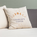 Eleanoras CELESTIAL MOON PHASE PERSONALISED CUSHION COVER Cushion Covers