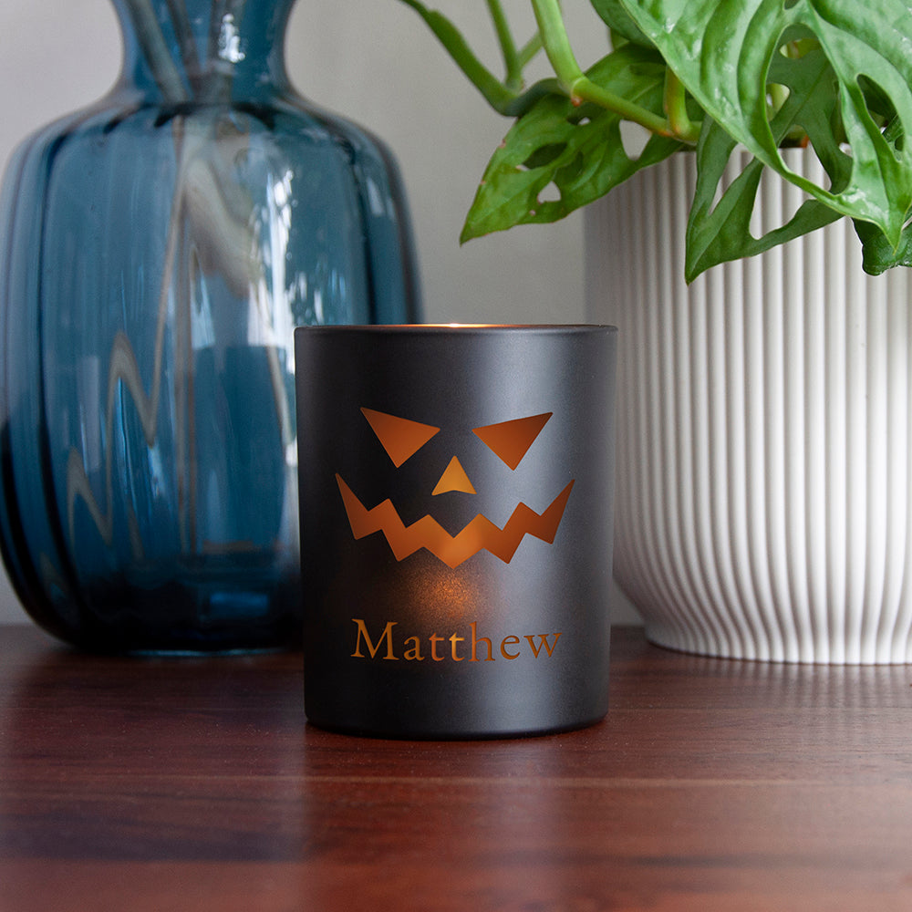 Eleanoras JACK O LANTERN PERSONALISED CANDLE HOLDER Candle Holders