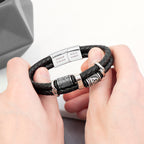Men's Celtic Knot Leather Bracelet | Personalised