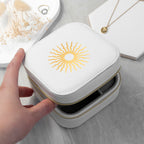 Eleanoras Customisable Sun White Travel Jewellery Case Jewellery Storage