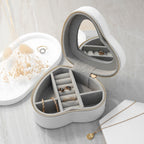 Eleanoras Personalised White Heart Jewellery Case 