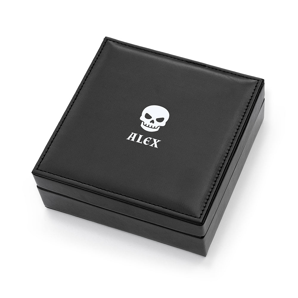 Skull Black Jewellery Box | Personalised