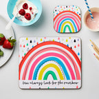 Eleanoras Personalised Rainbow Placemat Set 
