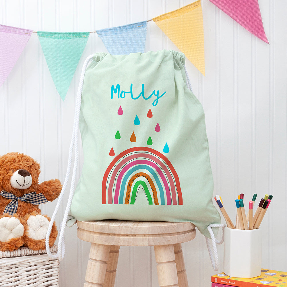 Eleanoras Personalised Rainbow PE Kit Bag PE Kit Bags
