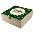 Personalised Dog Christmas Treat Box - Green (29 × 29 × 13cm)