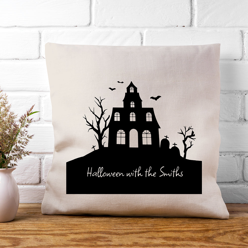 Eleanoras Personalised Haunted House Cushion cover Cushions & Covers