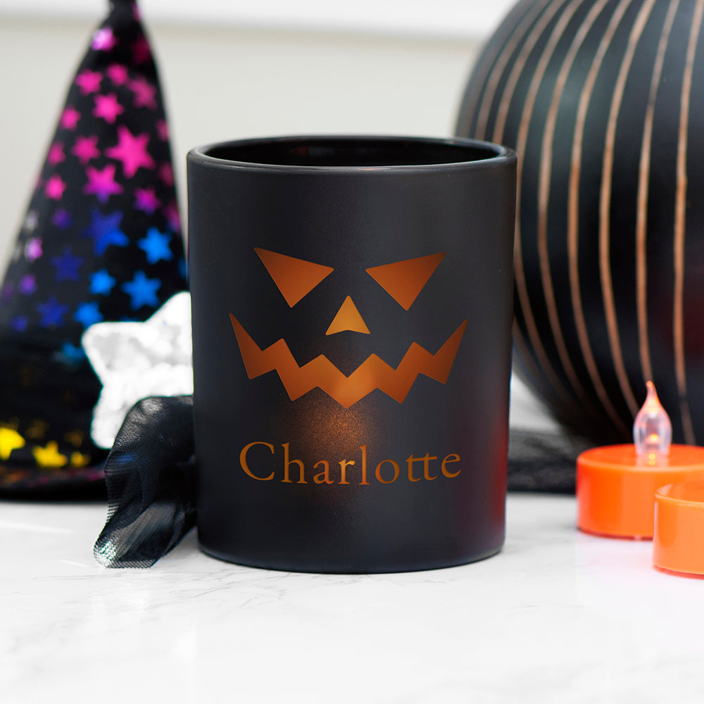 Eleanoras JACK O LANTERN PERSONALISED CANDLE HOLDER Candle Holders