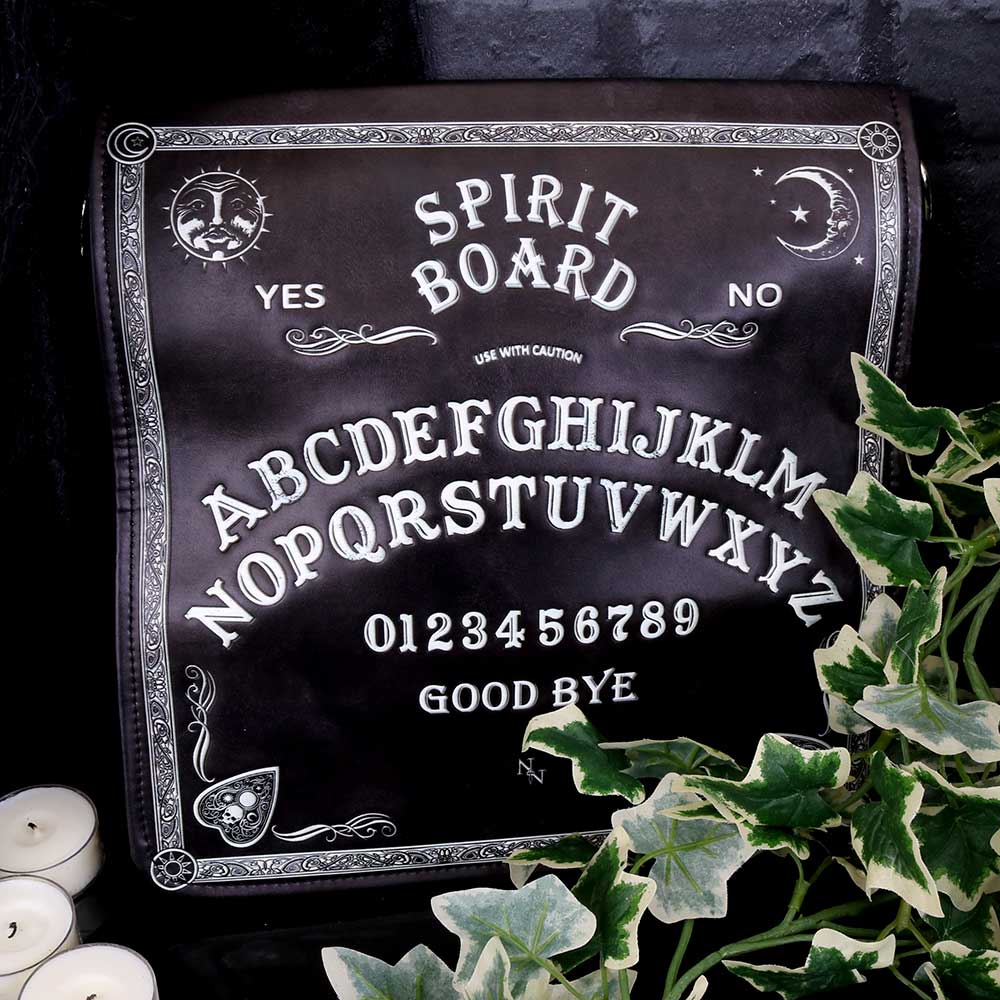 Spirit Board Embossed Shoulder Tablet Bag – Black