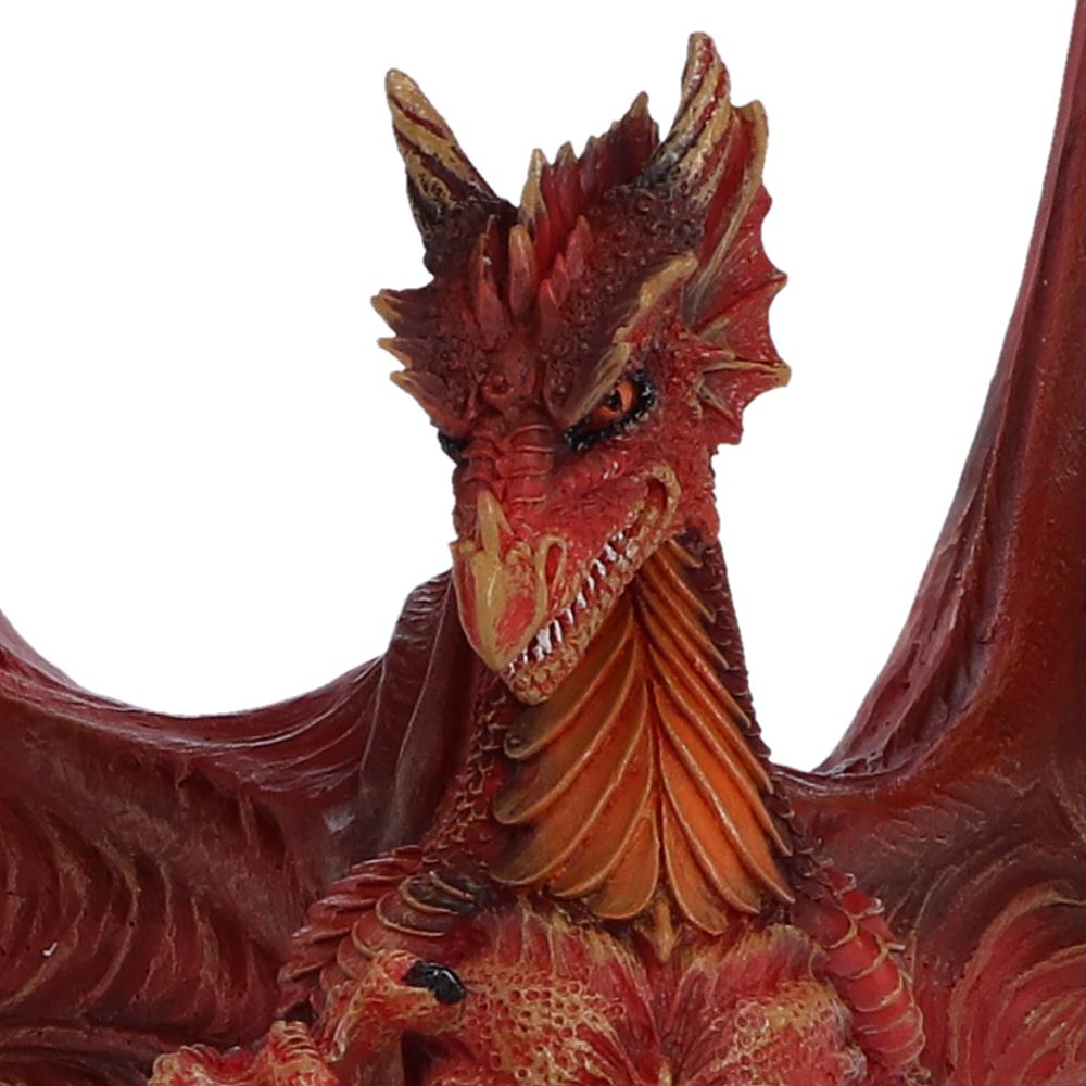 The Ember King Red Dragon & Skull Figurine | 37.6cm