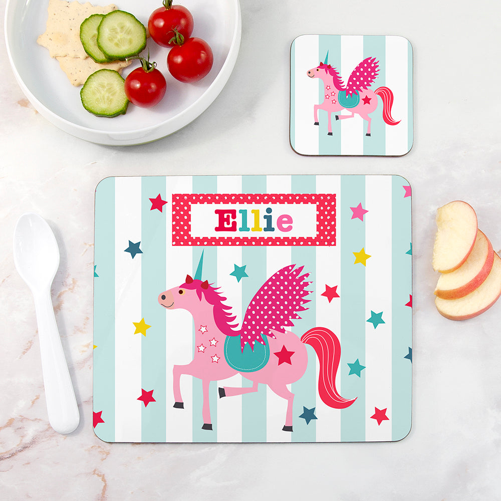Unicorn Placemat Set | Personalised