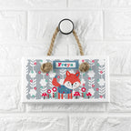 Eleanoras Little Fox White Door Sign Signs & Plaques