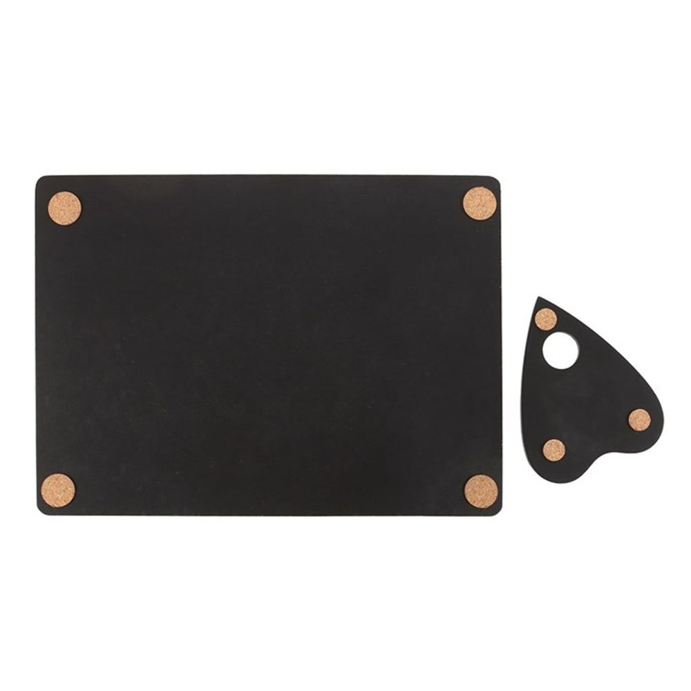 Eleanoras BLACK TALKING BOARD PLACEMAT & COASTER SET Placemats & Coasters