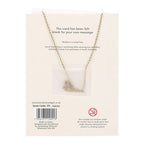 Eleanoras Orange Aura Crystal Mushroom Necklace Greeting Card Necklaces