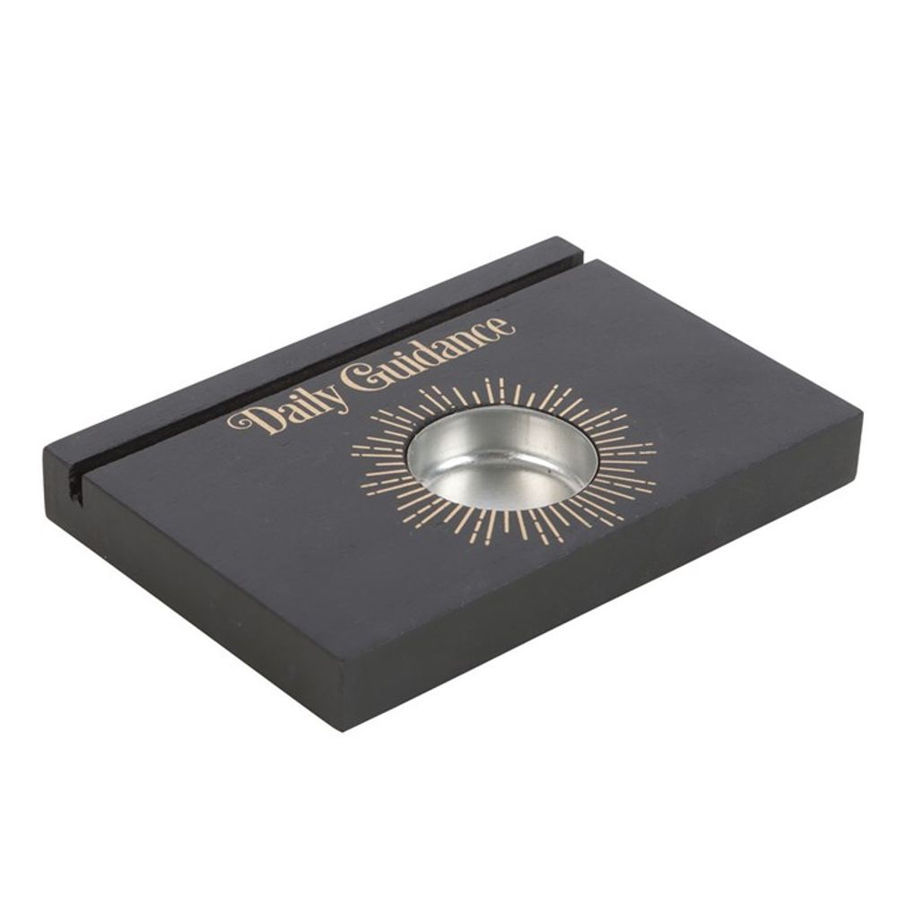 Eleanoras Daily Guidance Black Tarot Card Stand Tealight Holder Candle Holders