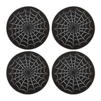 Eleanoras Black Spiderweb Coaster Set Placemats & Coasters